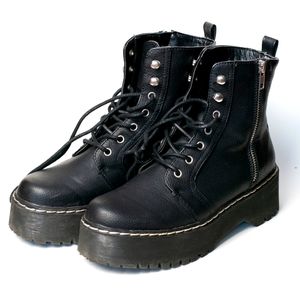 SOLD    Women's Black Combat Boots Size 8